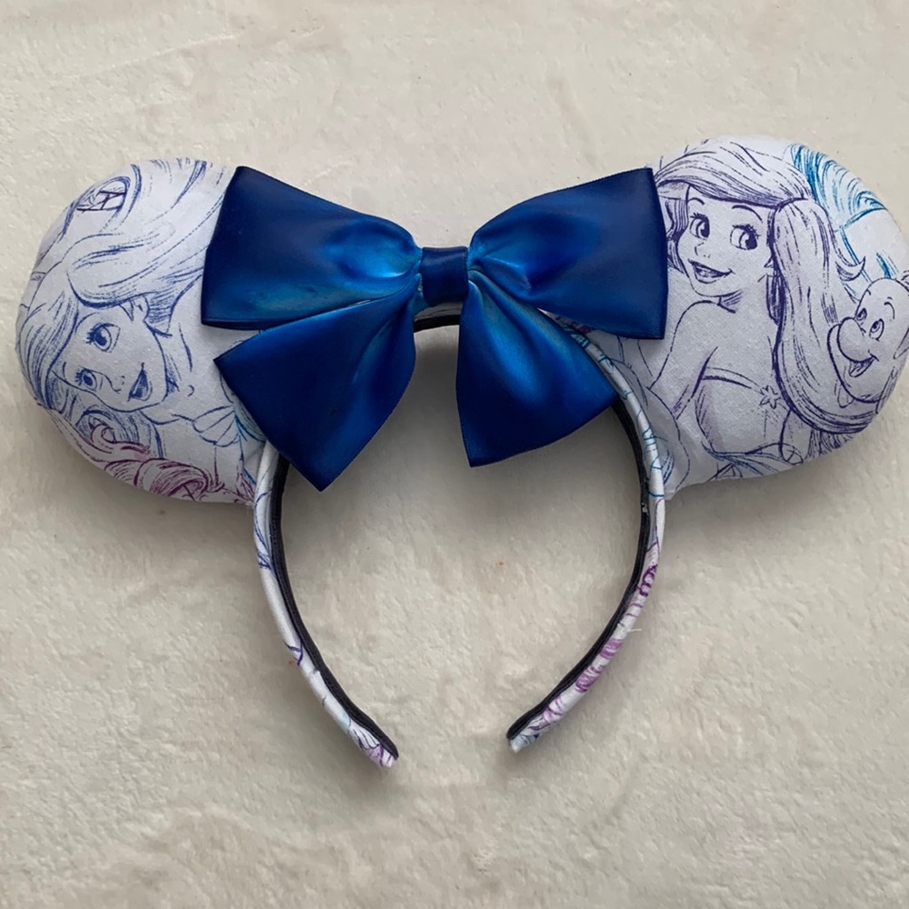 2 for $20 - Little Mermaid Inspired Minnie Mouse Ears